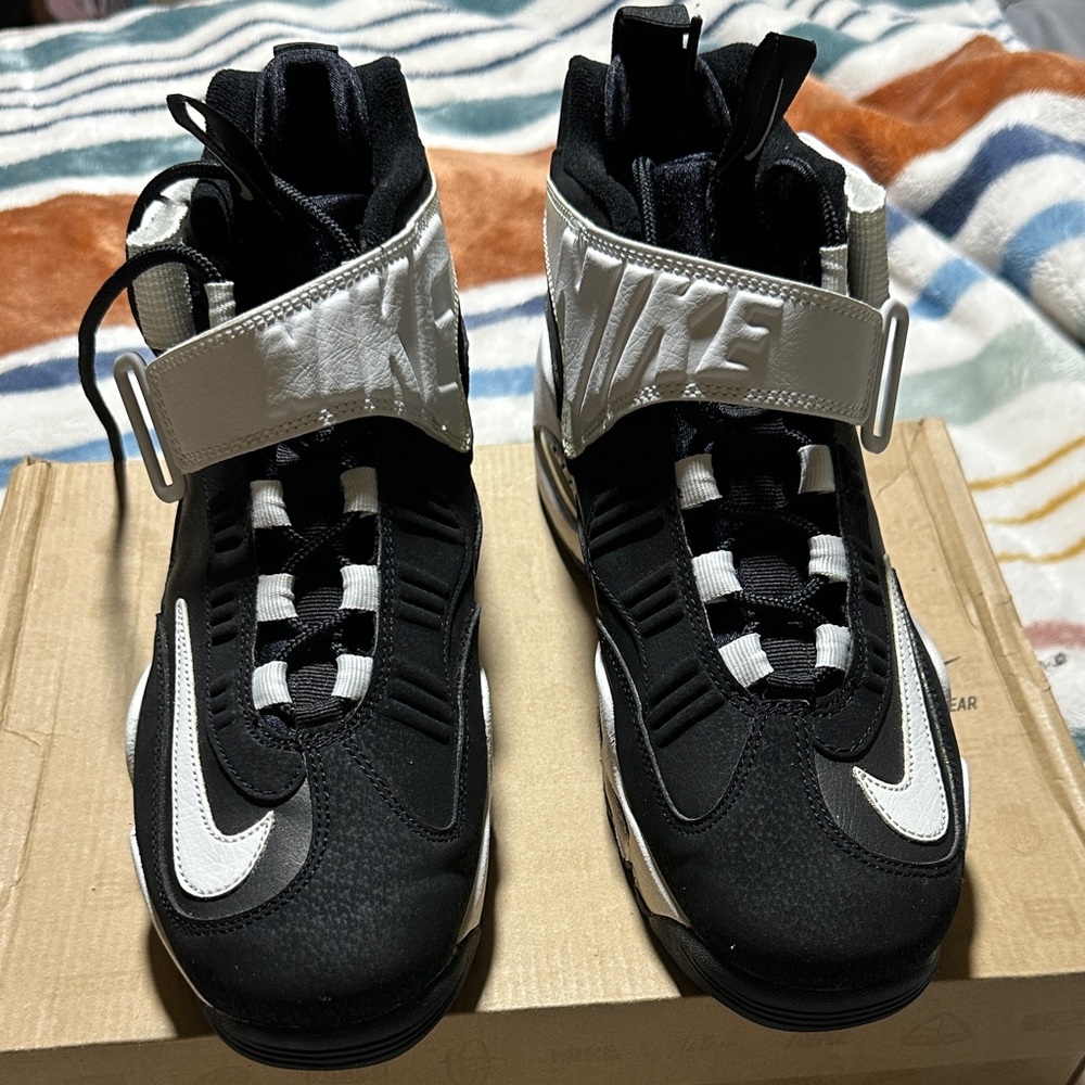 Nike Black and White Kids High-Top Sneakers
